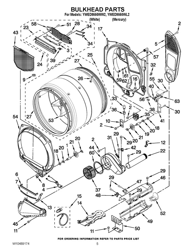 Diagram for YWED9550WL2