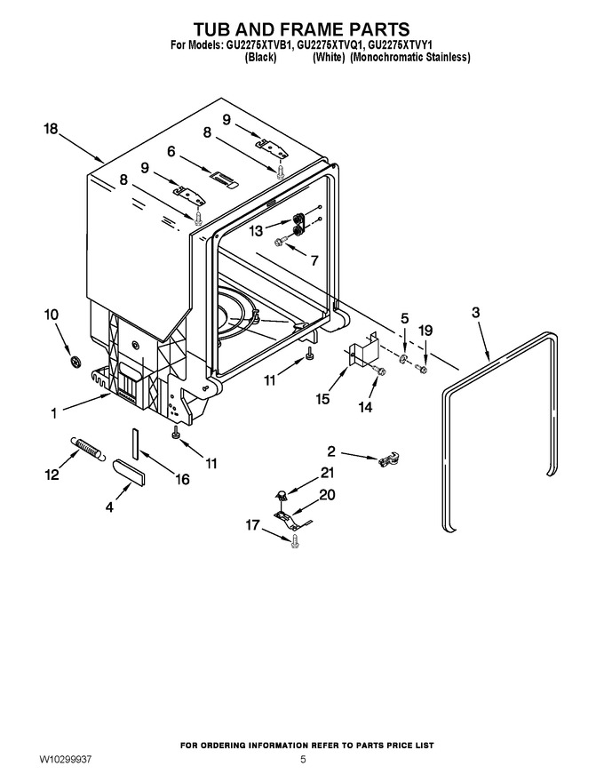 Diagram for GU2275XTVY1