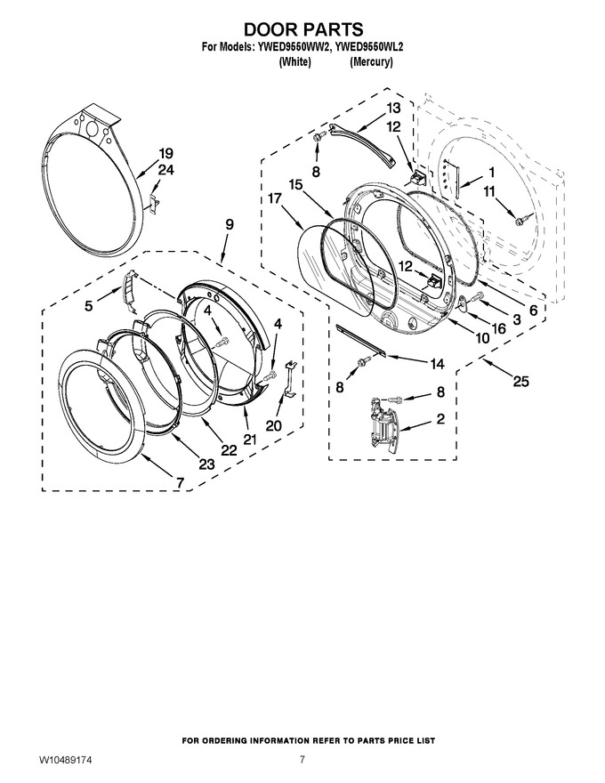 Diagram for YWED9550WL2