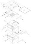 Diagram for Refrigerator Shelf Parts