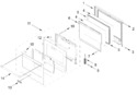 Diagram for Oven Door Parts