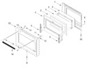 Diagram for Oven Door Parts (30 In)