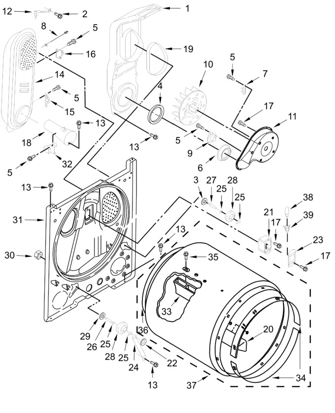 Diagram for WGD4105SW0