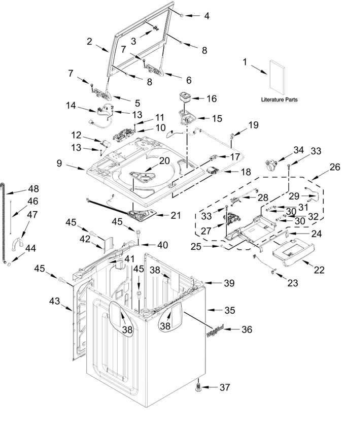 Diagram for WTW8127LW3,WTW8127LC3
