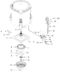 Diagram for Gearcase, Motor And Pump Parts