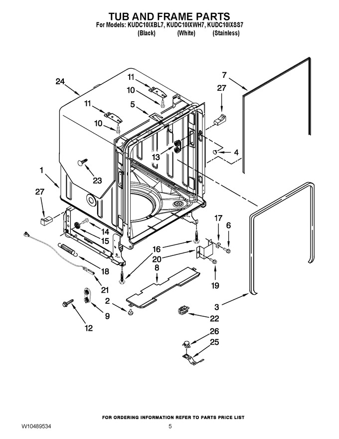 Diagram for KUDC10IXWH7