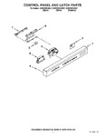 Diagram for 02 - Control Panel And Latch Parts