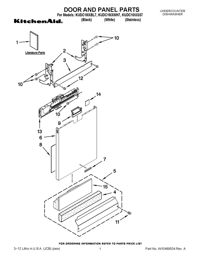 Diagram for KUDC10IXWH7