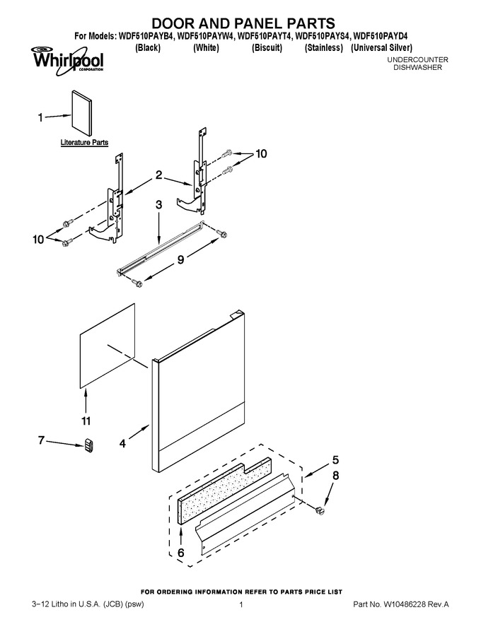 Diagram for WDF510PAYW4