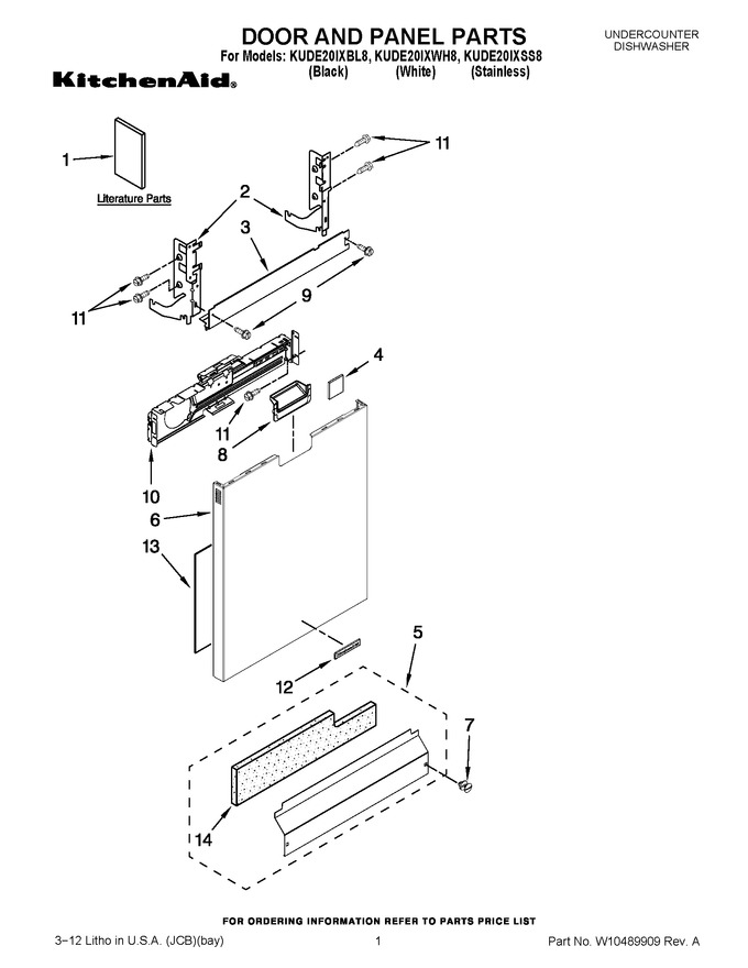 Diagram for KUDE20IXBL8