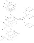 Diagram for Refrigerator Shelf Parts
