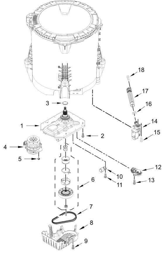 Diagram for WTW5105HW6