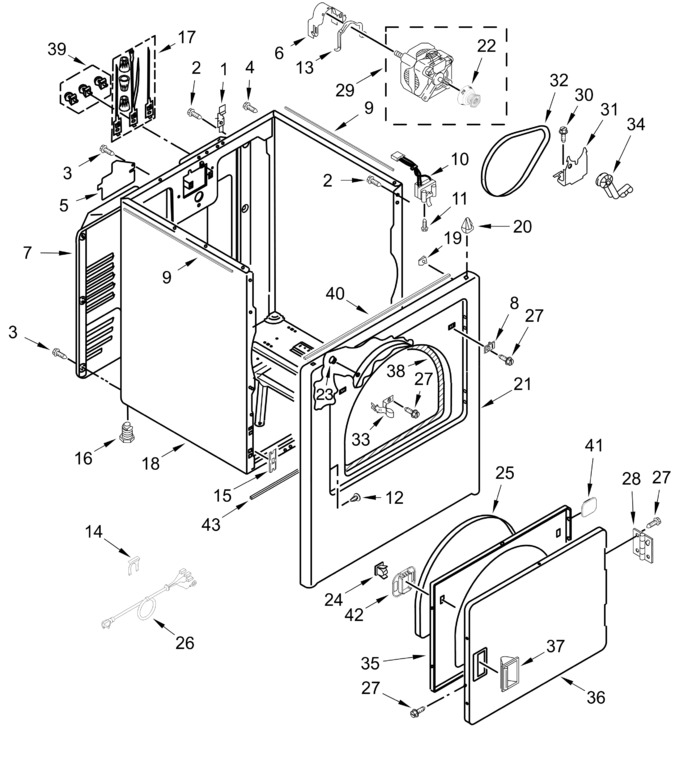 Diagram for YWED4105SW1
