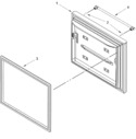 Diagram for Freezer Door Parts