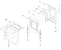 Diagram for 18-in Oven Door Parts