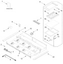 Diagram for Burner Box And Griddle Parts