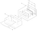 Diagram for Microwave Door Parts