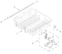 Diagram for Upper Rack And Track Parts