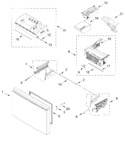 Diagram for Freezer Door Parts