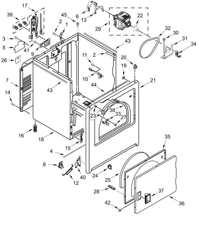 Diagram for WED4307SW1