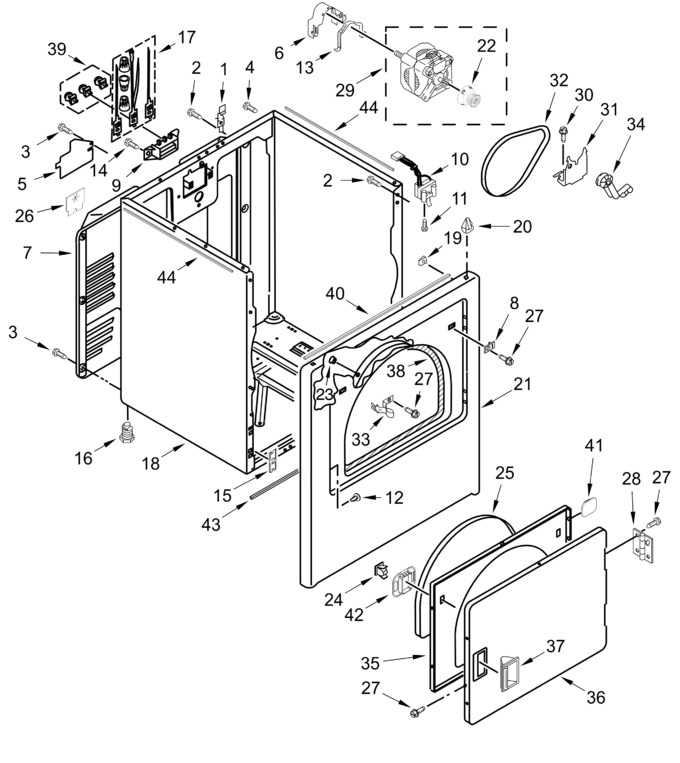 Diagram for WED4105SW2
