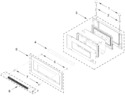 Diagram for Microwave Door Parts