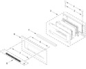 Diagram for Microwave Door Parts