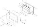 Diagram for Oven Door Parts