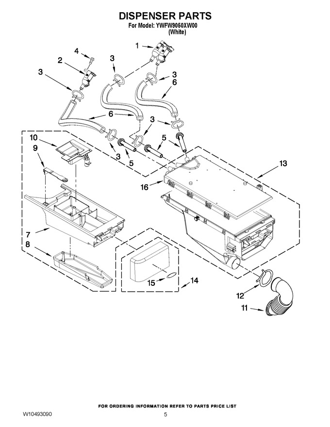 Diagram for YWFW9050XW00