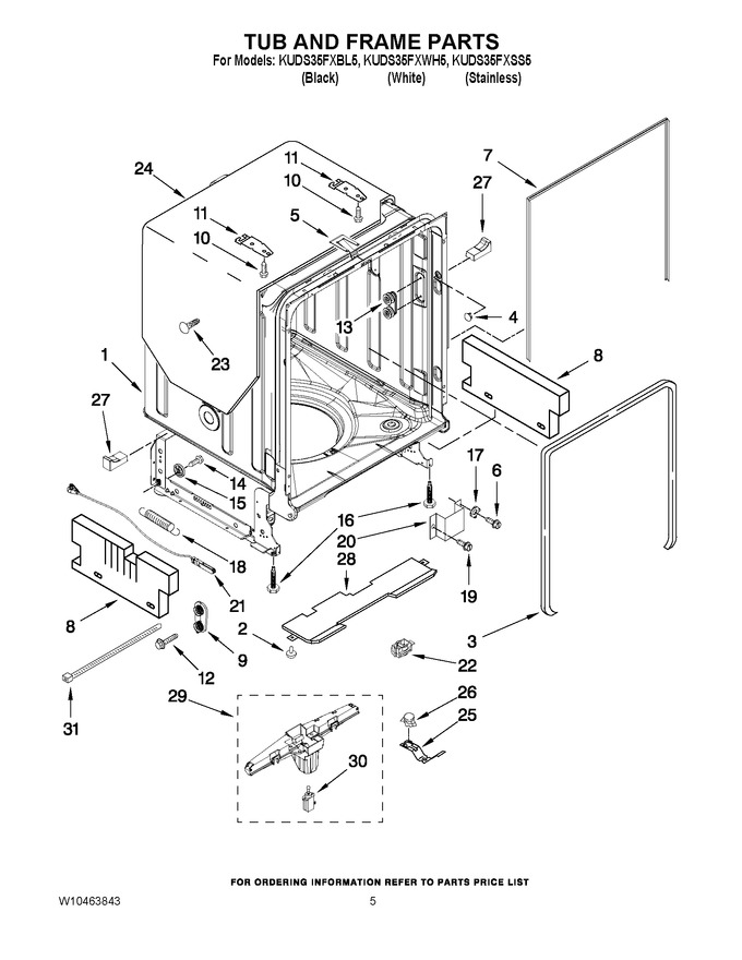 Diagram for KUDS35FXSS5