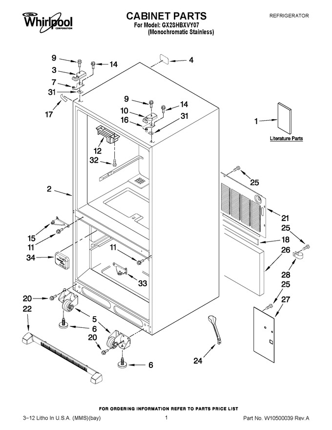 Diagram for GX2SHBXVY07
