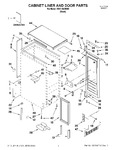 Diagram for 01 - Cabinet Liner And Door Parts