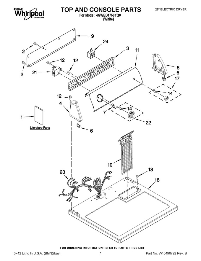 Diagram for 4GWED4750YQ0