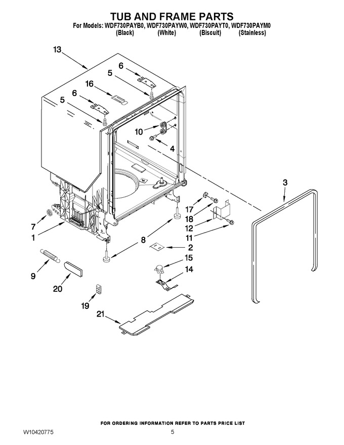 Diagram for WDF730PAYM0