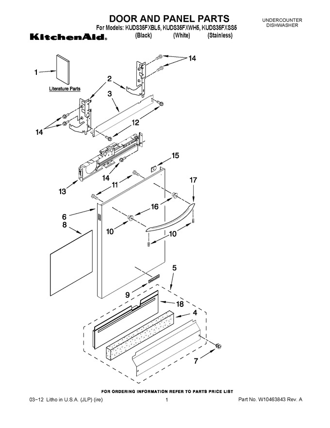 Diagram for KUDS35FXSS5
