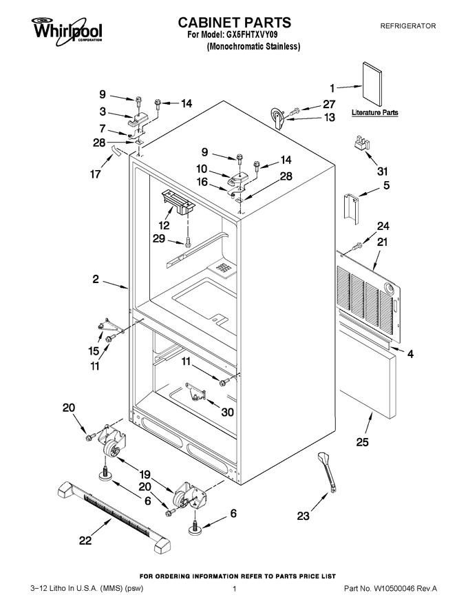 Diagram for GX5FHTXVY09