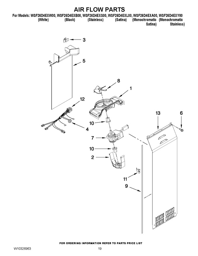 Diagram for WSF26D4EXW00