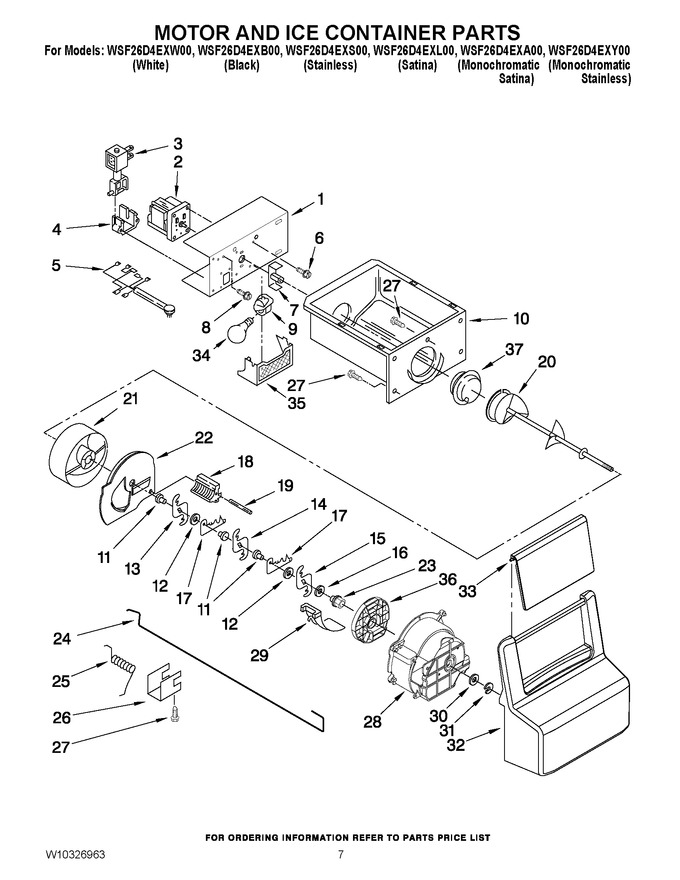 Diagram for WSF26D4EXL00