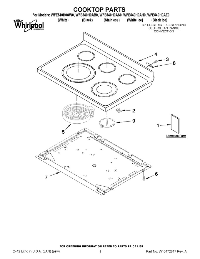 Diagram for WFE540H0AB0