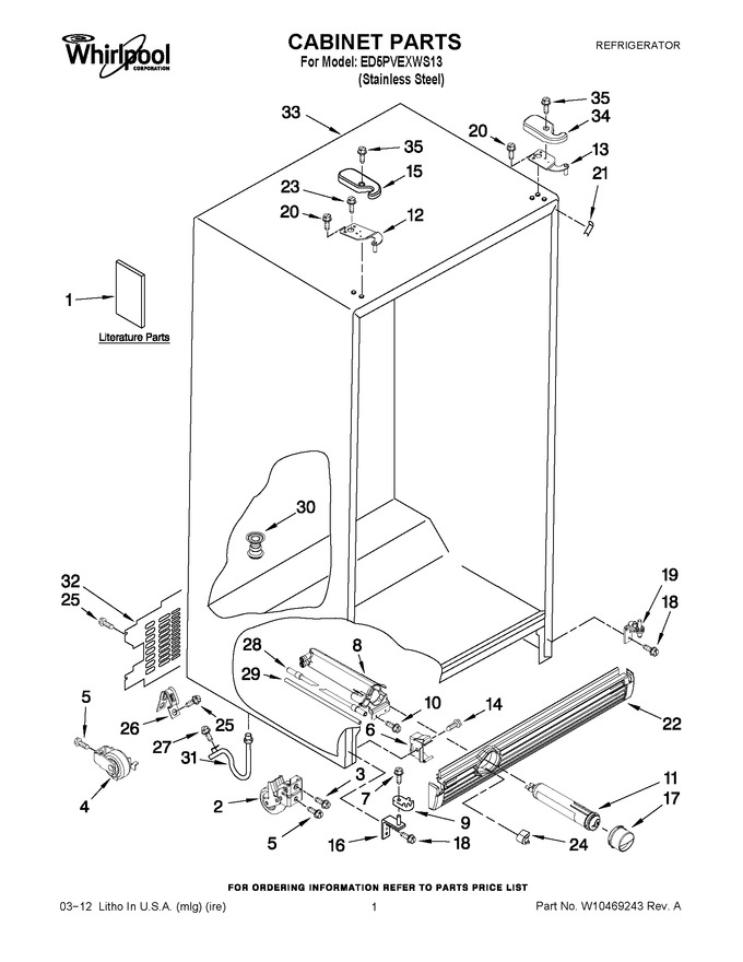 Diagram for ED5PVEXWS13
