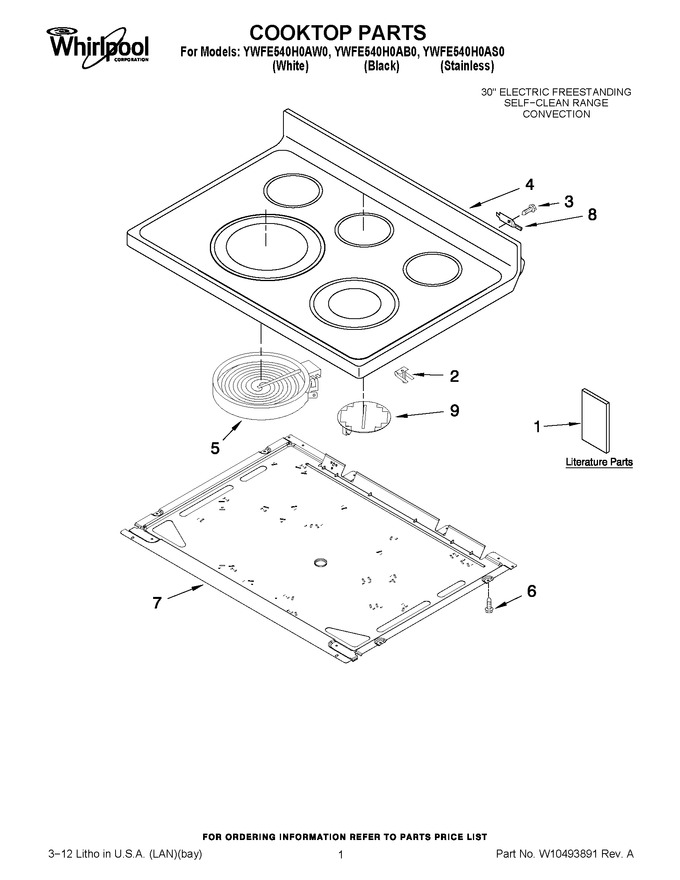 Diagram for YWFE540H0AB0