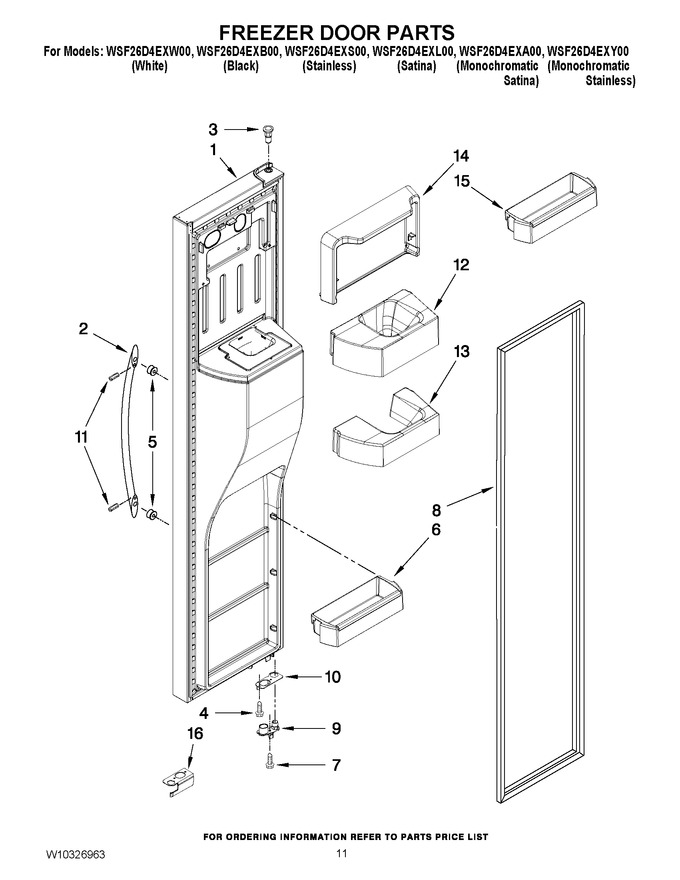 Diagram for WSF26D4EXL00