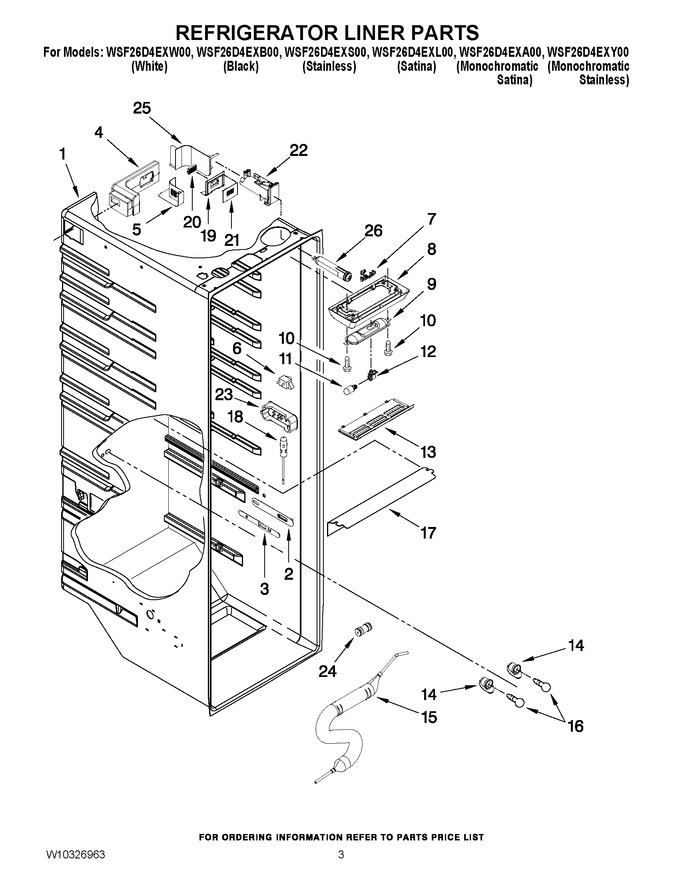 Diagram for WSF26D4EXW00