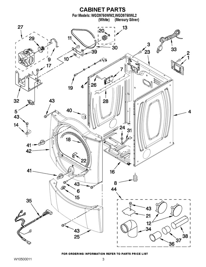 Diagram for WGD9750WL2
