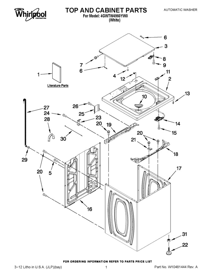 Diagram for 4GWTW4950YW0