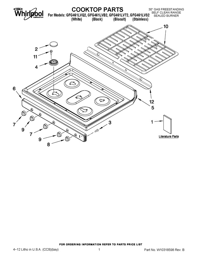Diagram for GFG461LVT2