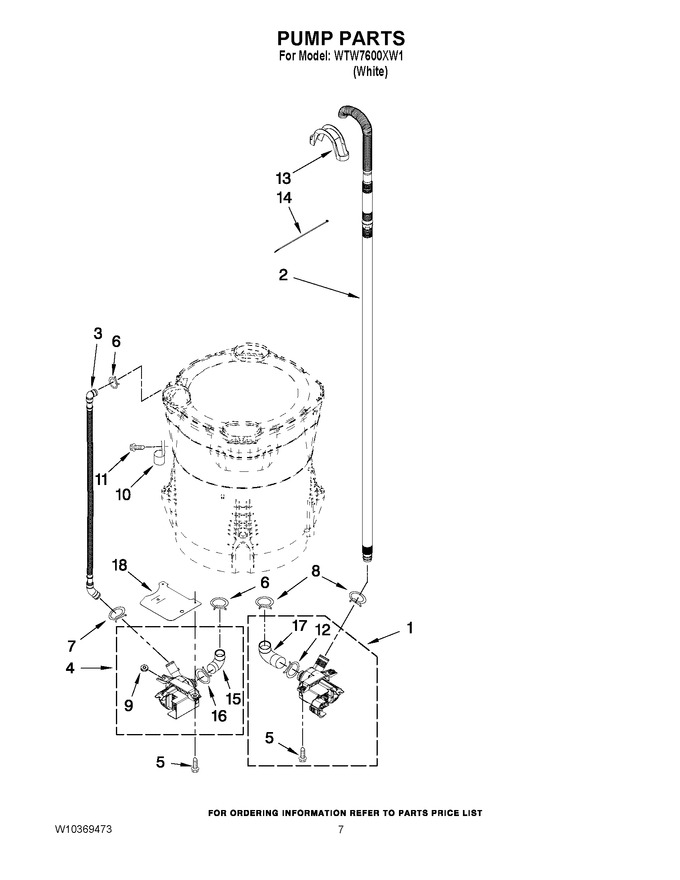Diagram for WTW7600XW1