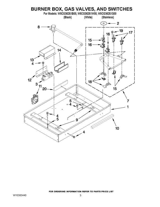 Diagram for W5CG3625XS00
