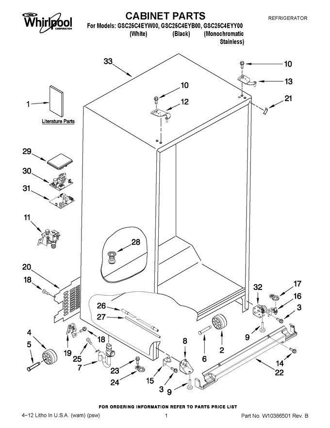 Diagram for GSC25C4EYY00
