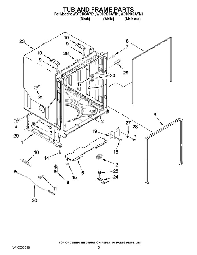 Diagram for WDT910SAYM1